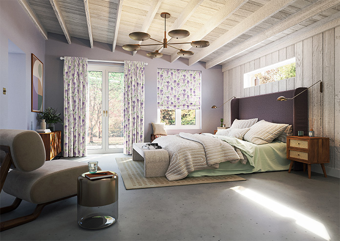 Wisteria Silk, Violet - Made to Measure Curtains - Image 8